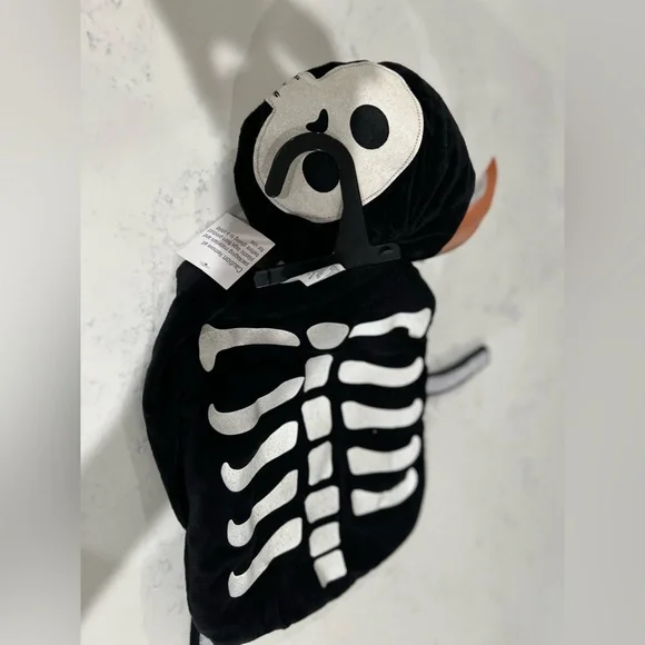 Infant Skeleton Carrier Costume - Black & White - Picture 5 of 6